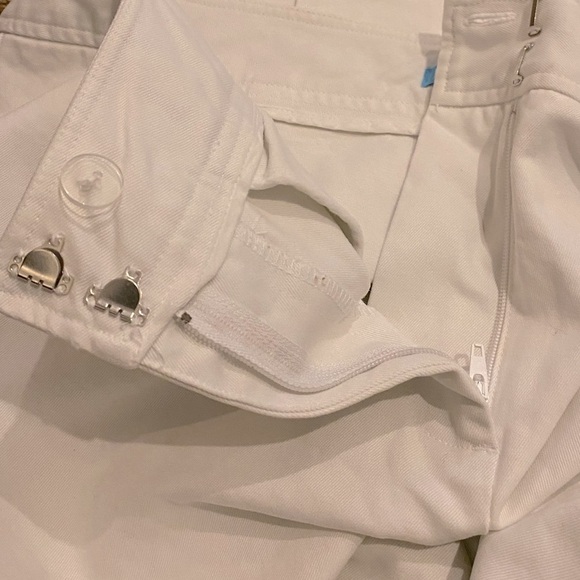 J. McLaughlin Putney Pants NWT Cotton Twill White Size 8 - Picture 3 of 10
